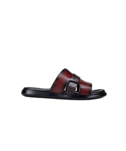 GULVAZ 5427 Sandale en cuir Bordeaux