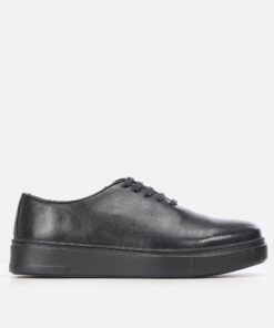Richelieu homme Noir semelle cuir avec patin - PETER PATIN