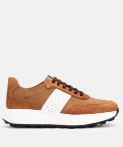 BASKET NEVADA TABAC EN CUIR , COGNAC – CL6073